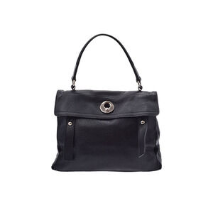 SAINT LAURENT Yves Muse Two black leather bag